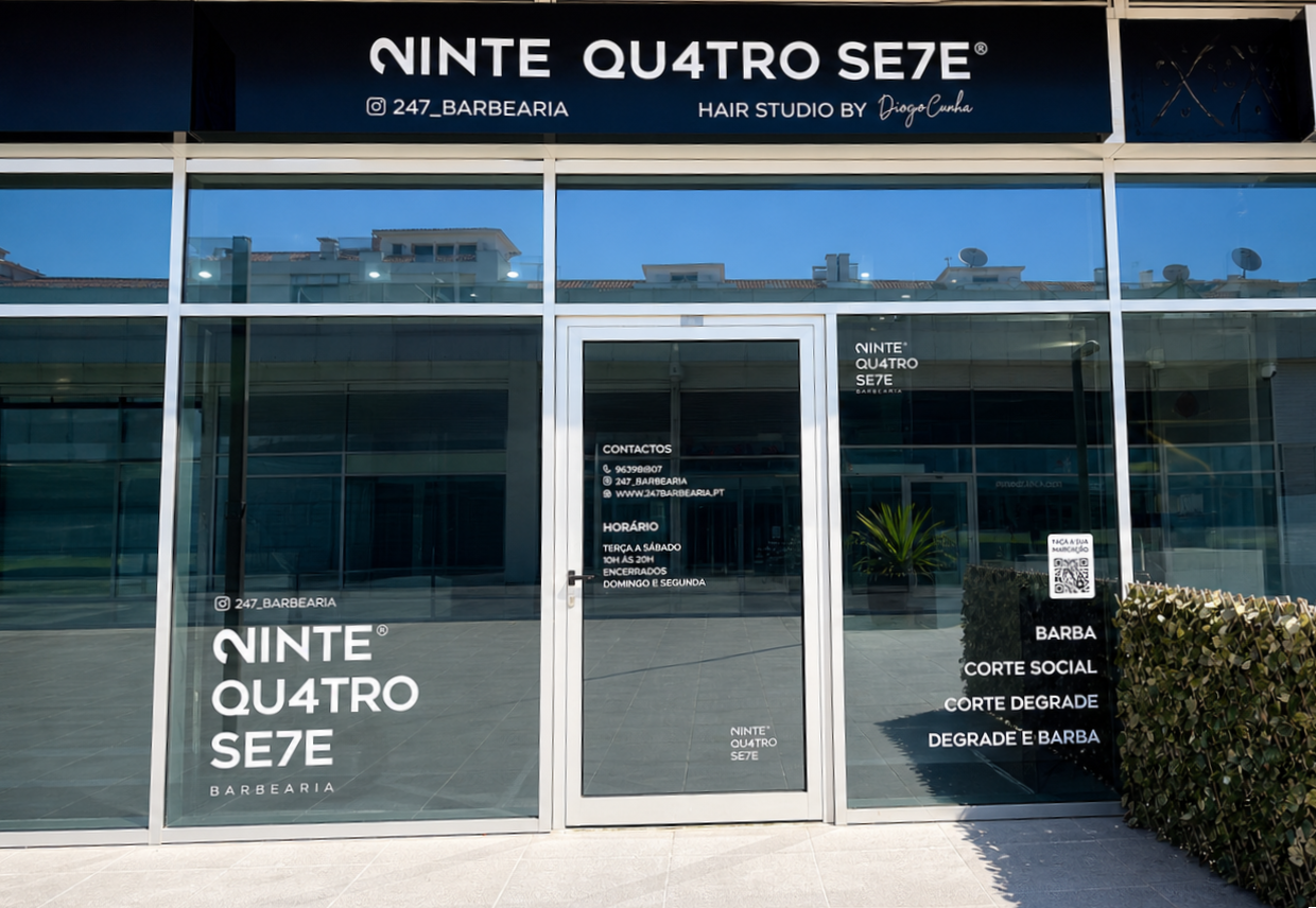 Nova localização da 24.7 Barbearia